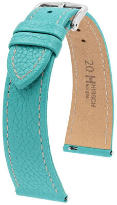 Lederband Hirsch Bologna 01802183-2, Blau, Kalb, Quick Release
