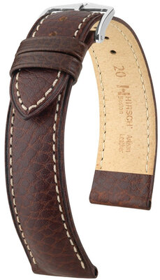 Lederband Hirsch Boston 01302110NQ-2, Braun, Kalb