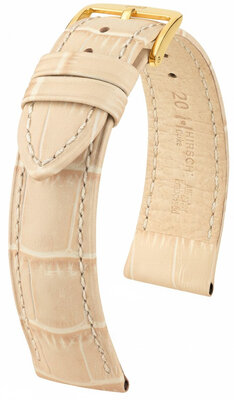 Lederband Hirsch Duke 01028190NQ-1, Beige, Kalb