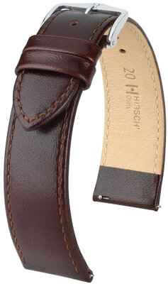Lederband Hirsch Osiris 03475110-2, Braun, Kalb, Quick Release