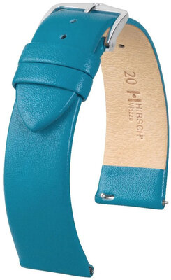 Lederband Hirsch Viazza 03920184-2, Blau, Kalb, Quick Release