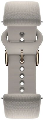 Silikon-Uhrenarmband Polar 20mm mit Tunnel, beige, Gr. S-L, Quick Release
