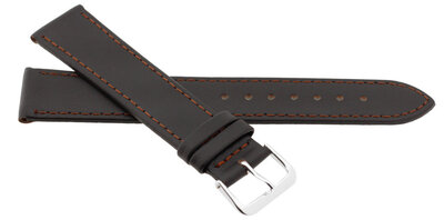 Leder-Uhrenarmband JVD R23002 16mm, braun