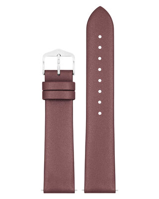 Leder-Uhrenarmband Hirsch Cashmere M 03902161-2, braun, Kalbsleder, Länge M, Quick Release