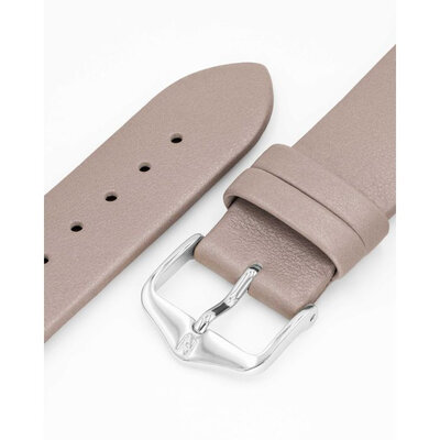 Leder-Uhrenarmband Hirsch Cashmere M 03902195-2, beige, Kalbsleder, Länge M, Quick Release