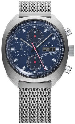 Edox Sportsman Automatic 01132-3BU-BUGN Fangio Limited Edition 115pcs (+ Ersatzband)