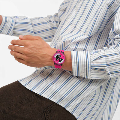 Swatch Fuchsia Lines SUSB110