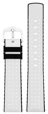 Leder-Uhrenarmband Hirsch Tiger L 0915002000-2, weiß, Kalbsleder, Länge L, Quick Release