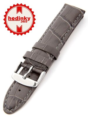 Leder-Uhrenarmband Mavex HYP-01-GREY, grau