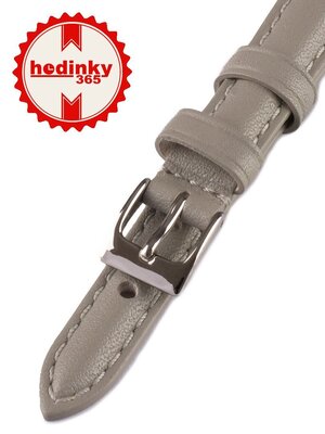 Leder-Uhrenarmband Mavex HYP-07-G, grau