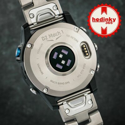 Garmin D2 Mach 1, Vented Titanium Bracelet (+ Ersatzband)