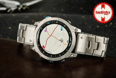 Garmin D2 Mach 1, Vented Titanium Bracelet (+ Ersatzband)