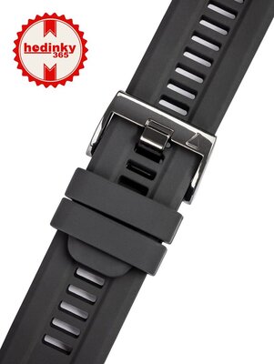 Silikon-Uhrenarmband Ricardo 26mm (für Garmin Fenix 8/7X/6X (51mm), Tactix u.a.), schwarz, QuickFit