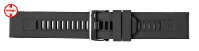Silikon-Uhrenarmband Ricardo 26mm (für Garmin Fenix 8/7X/6X (51mm), Tactix u.a.), schwarz, QuickFit
