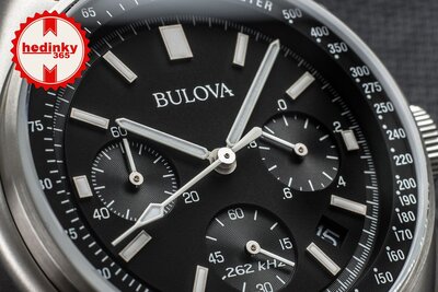 Bulova Lunar Pilot Quartz Chronograph 96B251 Special Edition (+ Ersatz-Uhrenarmband)