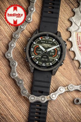 Silikon-Uhrenarmband Ricardo 22mm (für Garmin Fenix 8/7/6 (47mm), Epix 2 u.a.), schwarz V1, QuickFit