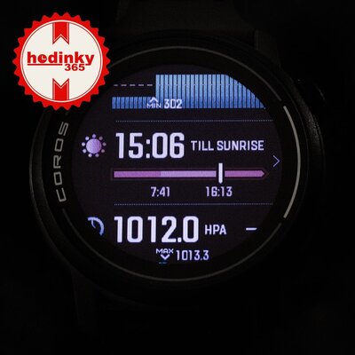 Coros Pace 3 Black / Silicone Band