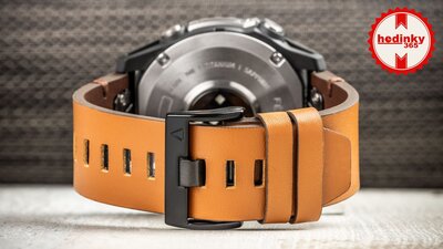 Leder-Uhrenarmband Ricardo 26mm (für Garmin Fenix 8/7X/6X (51mm), Tactix u.a.), braun, QuickFit