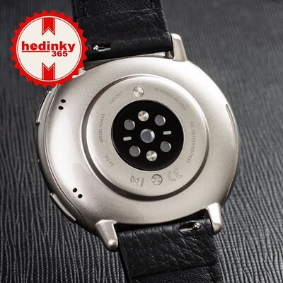 Amazfit Active 2 Premium (Round) schwarzes Leder (+ Ersatzband)