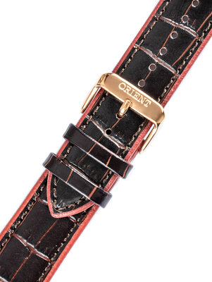Lederband Orient UDFGGR0 22mm (für das Modelly AC08), Braun