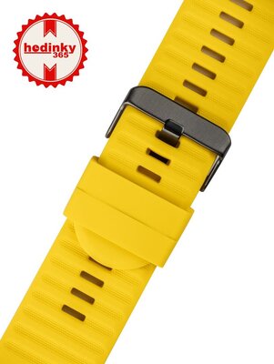 Ricardo Silikonarmband 26mm (für Garmin Fenix 8/7X/6X (51mm), Tactix etc.), gelb V2, QuickFit
