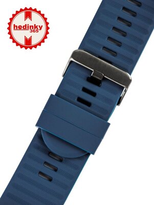Ricardo Silikonarmband 26mm (für Garmin Fenix 8/7X/6X (51mm), Tactix etc.), blau